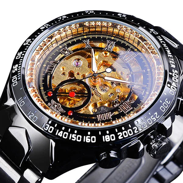 Winner Mechanical Sport Design Bezel Fashion Watch Mens Watches Top Brand Luxury Montre Homme Clock Men Automatic Skeleton Watch