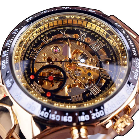 Winner Mechanical Sport Design Bezel Fashion Watch Mens Watches Top Brand Luxury Montre Homme Clock Men Automatic Skeleton Watch