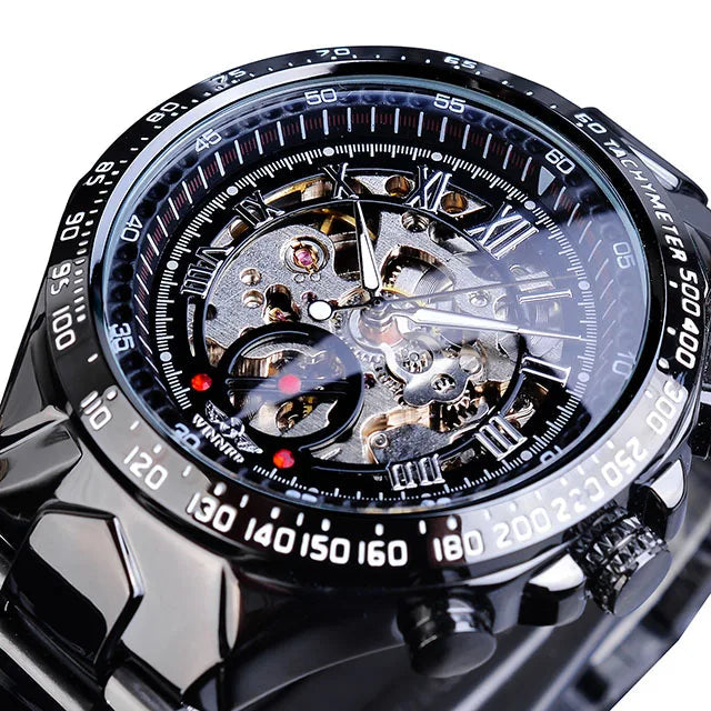 Winner Mechanical Sport Design Bezel Fashion Watch Mens Watches Top Brand Luxury Montre Homme Clock Men Automatic Skeleton Watch