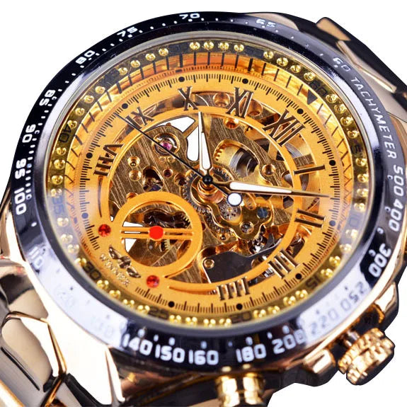 Winner Mechanical Sport Design Bezel Fashion Watch Mens Watches Top Brand Luxury Montre Homme Clock Men Automatic Skeleton Watch